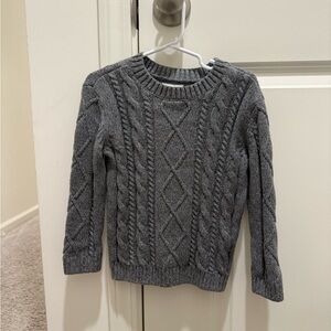 Gray Cable Knit  Sweater